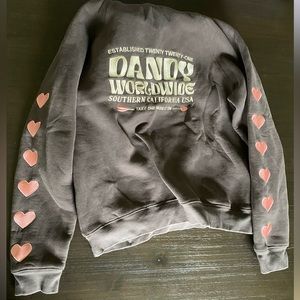 Dandy worldwide oversized heart on my sleeve hoodie